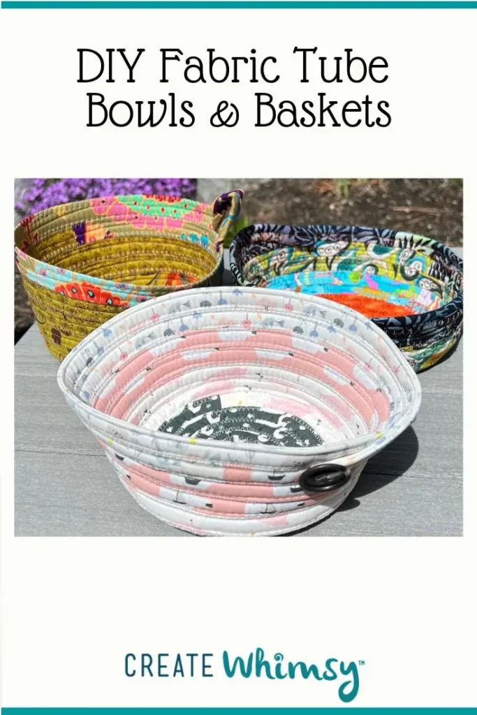 Fabric Tube Basket pinterest image 2