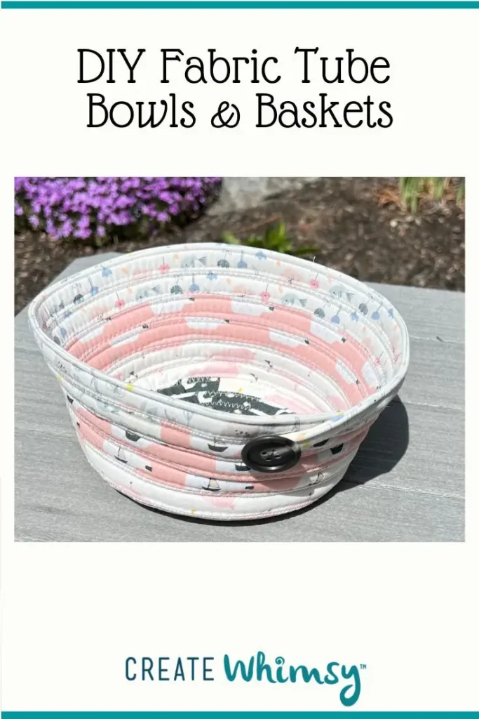 Fabric Tube Basket pinterest image 3