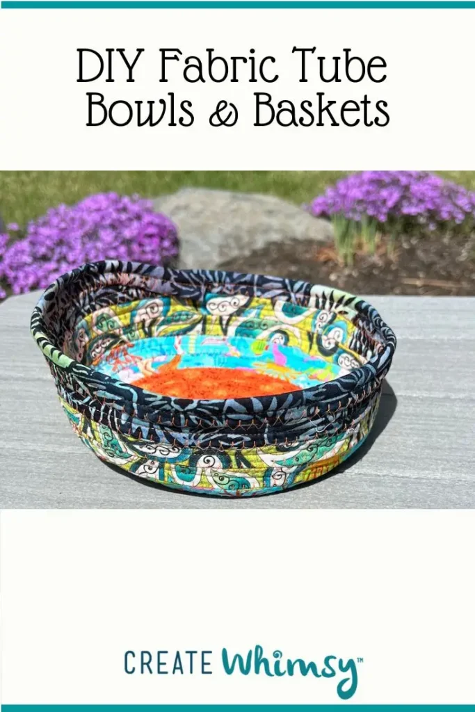 Fabric Tube Basket pinterest image 4