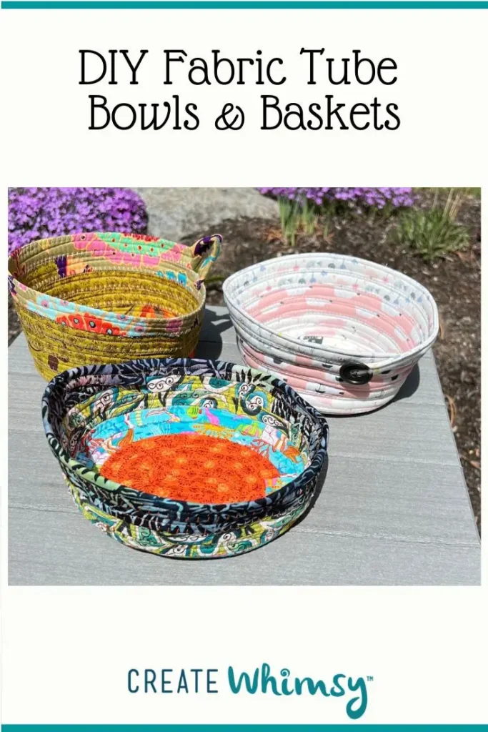 Fabric Tube Basket pinterest image 5