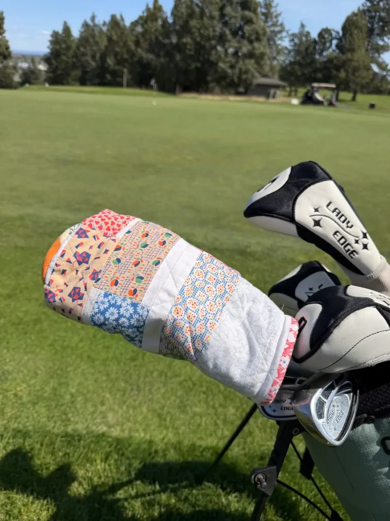 Golf club covers on course 7