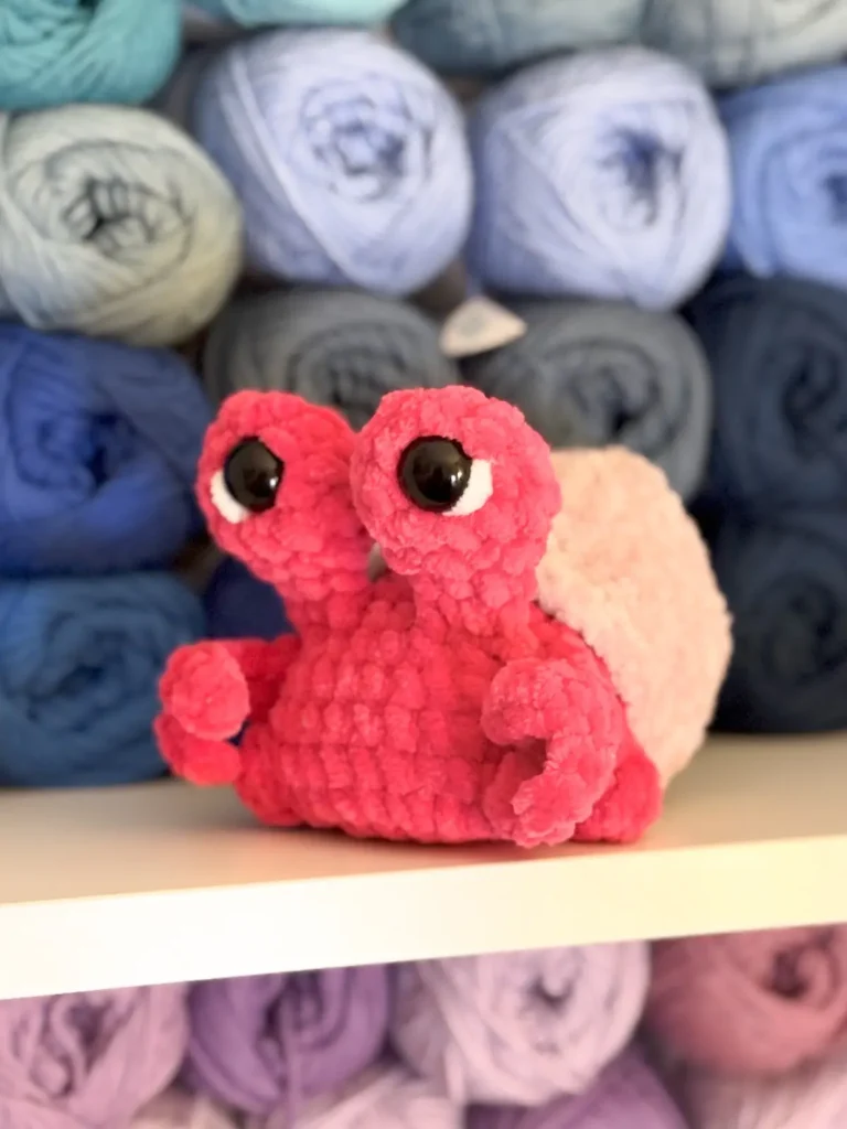 Hermit crab crocheted by Jacki Donhou