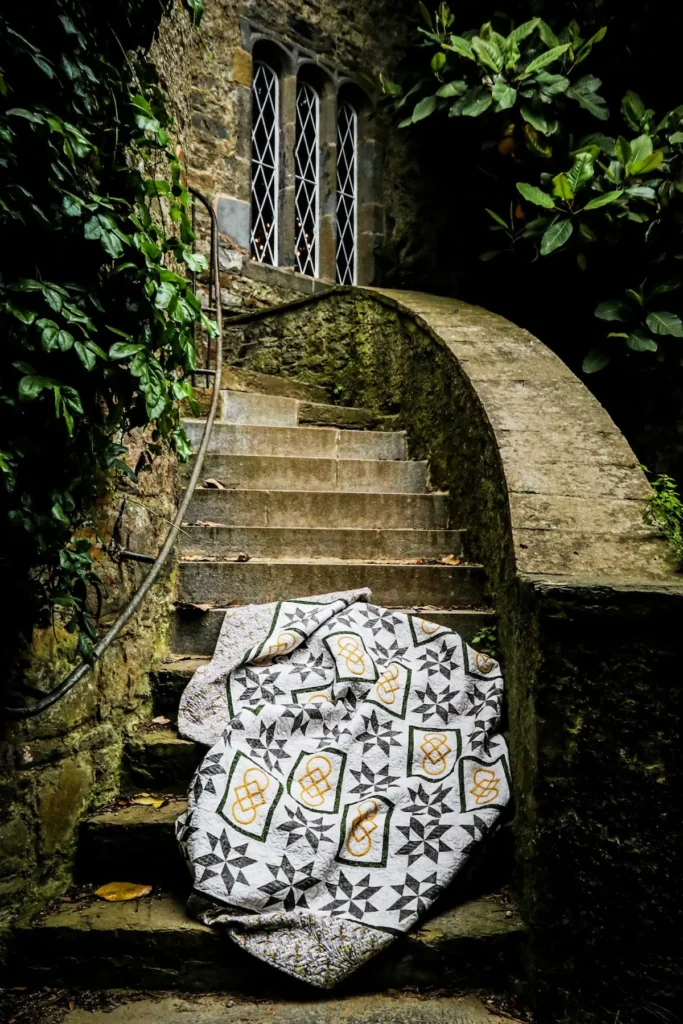 The Steps of Malahide Castle quilt by Leanne McGiveron