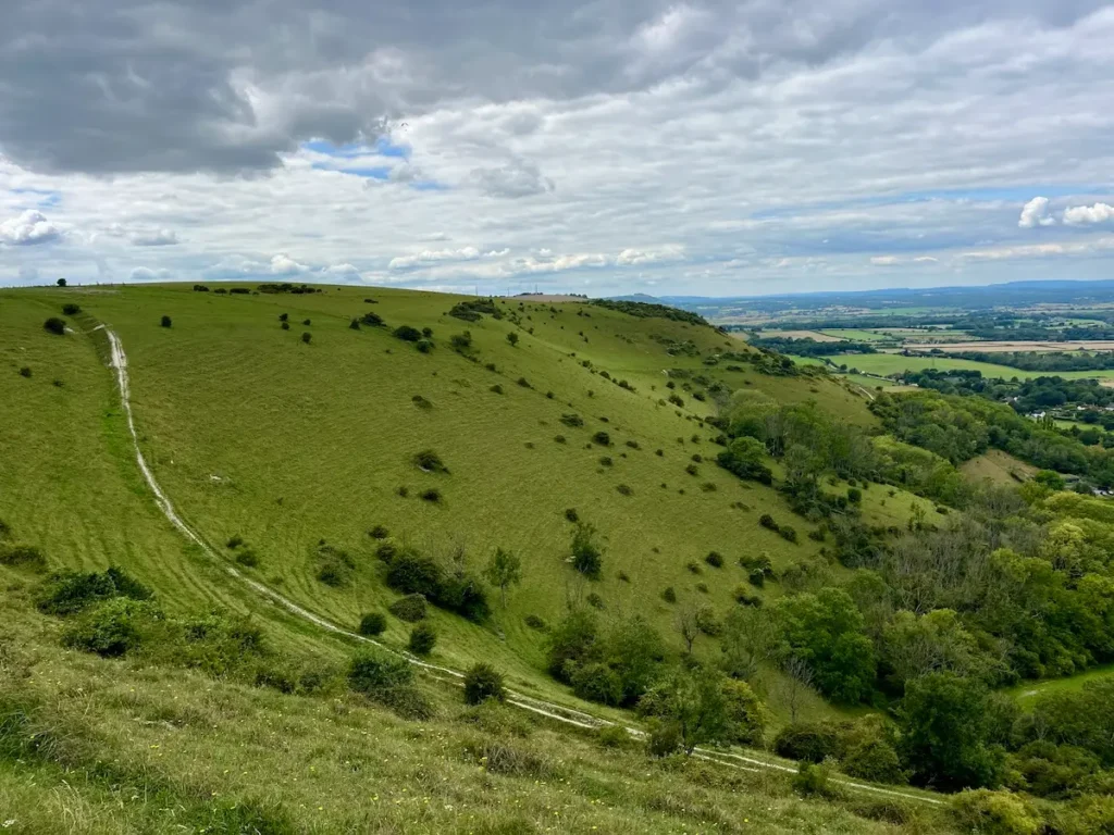 Local Landscape, Chalk Hills insp for watercolors by Louis Davidson and Morgaine Davidson