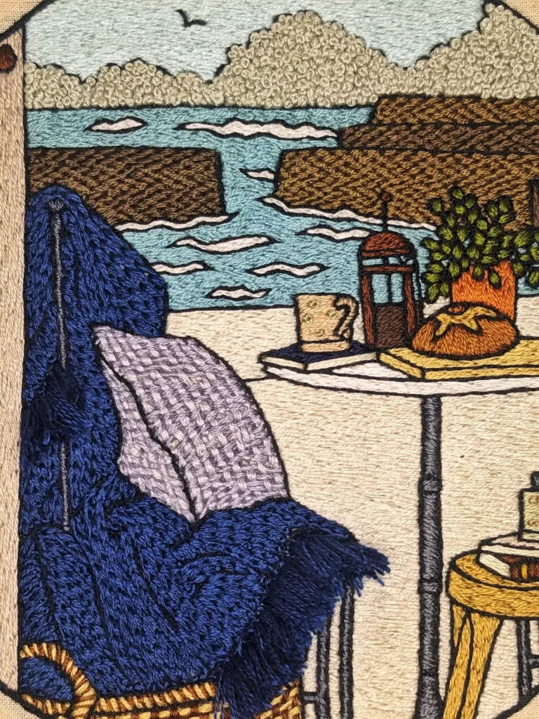 Cornwall embroidery by Penny Dowdell