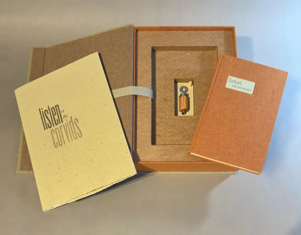 Listen book and box by Rebecca Chamlee