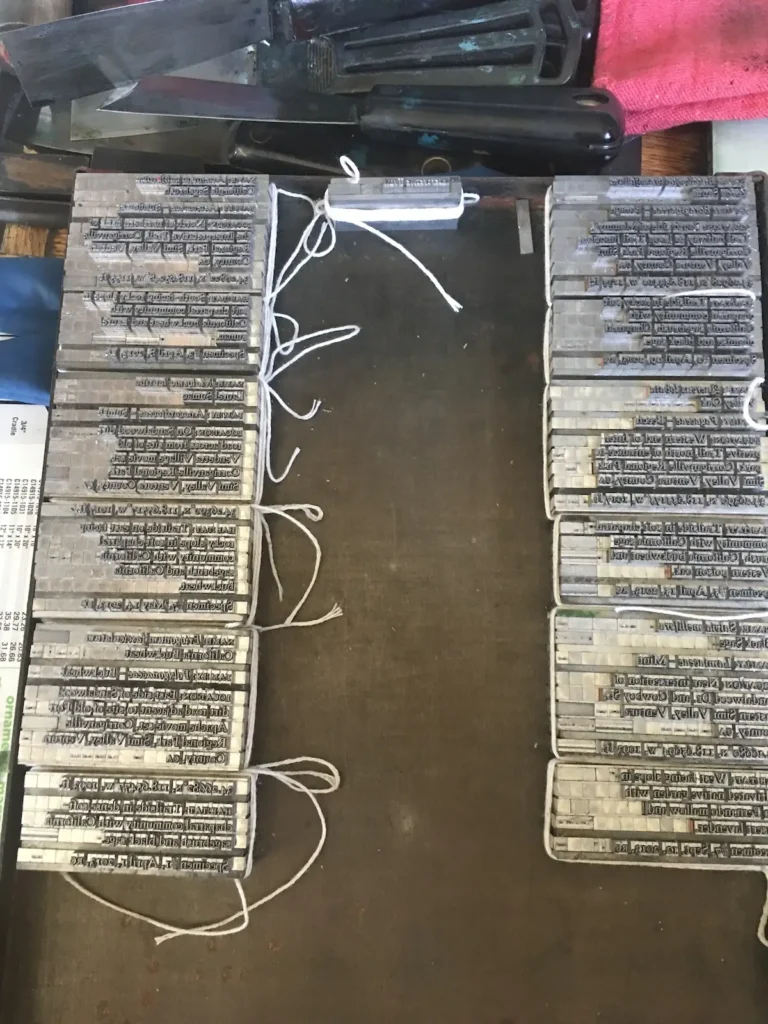 Type for Where Stucco Meets book by Rebecca Chamlee