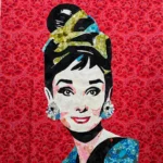 Audrey art quilt by Theresa Benson