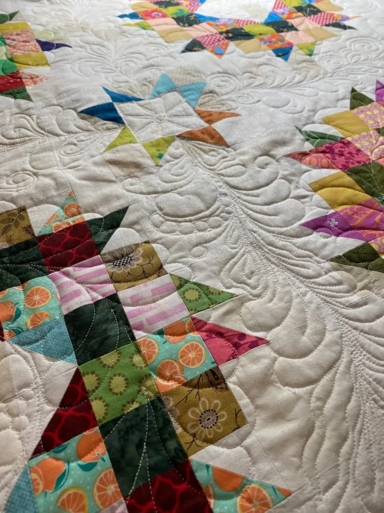A third example of free motion quilting by Theresa Benson