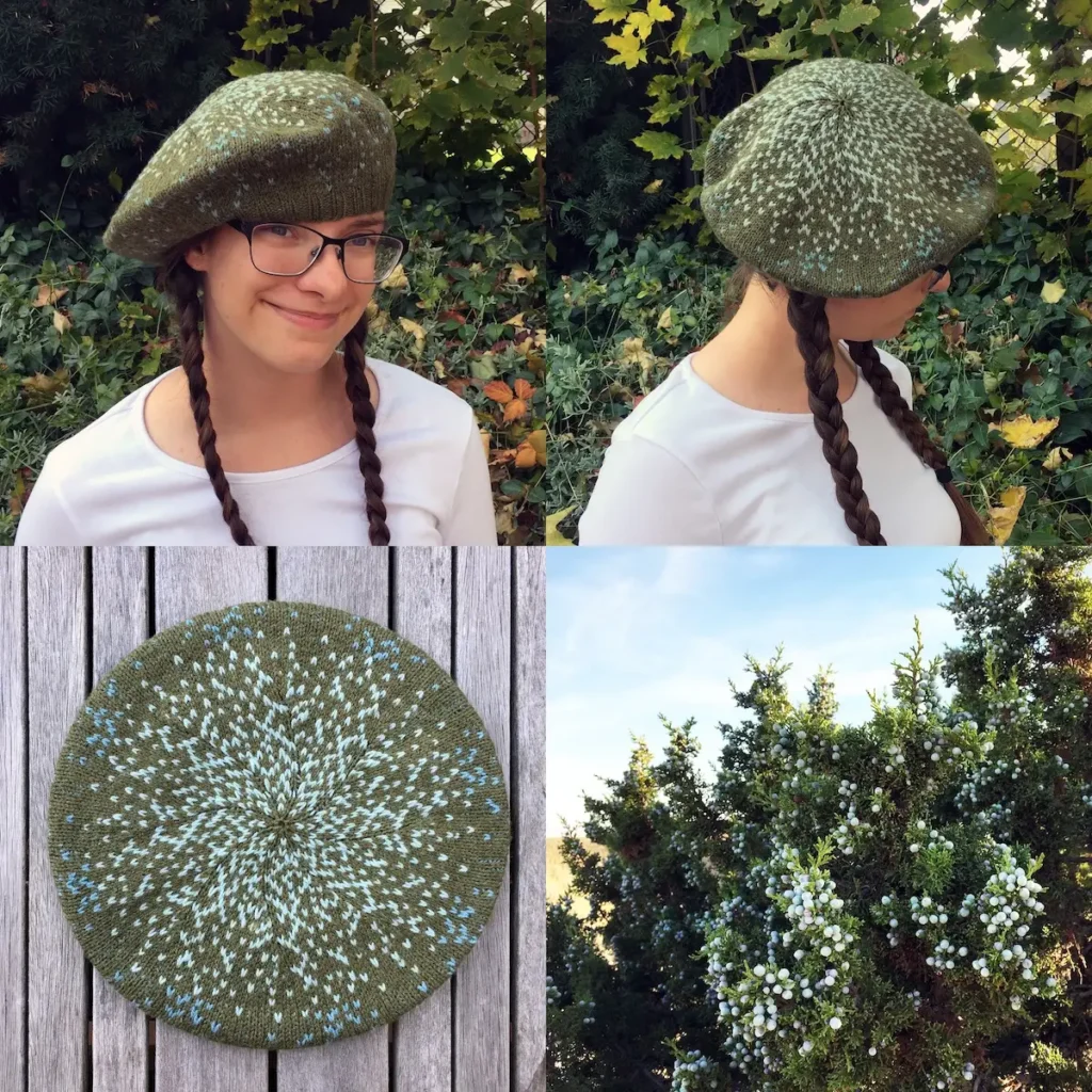 Juniper knitted beret by Virginia Catherall
