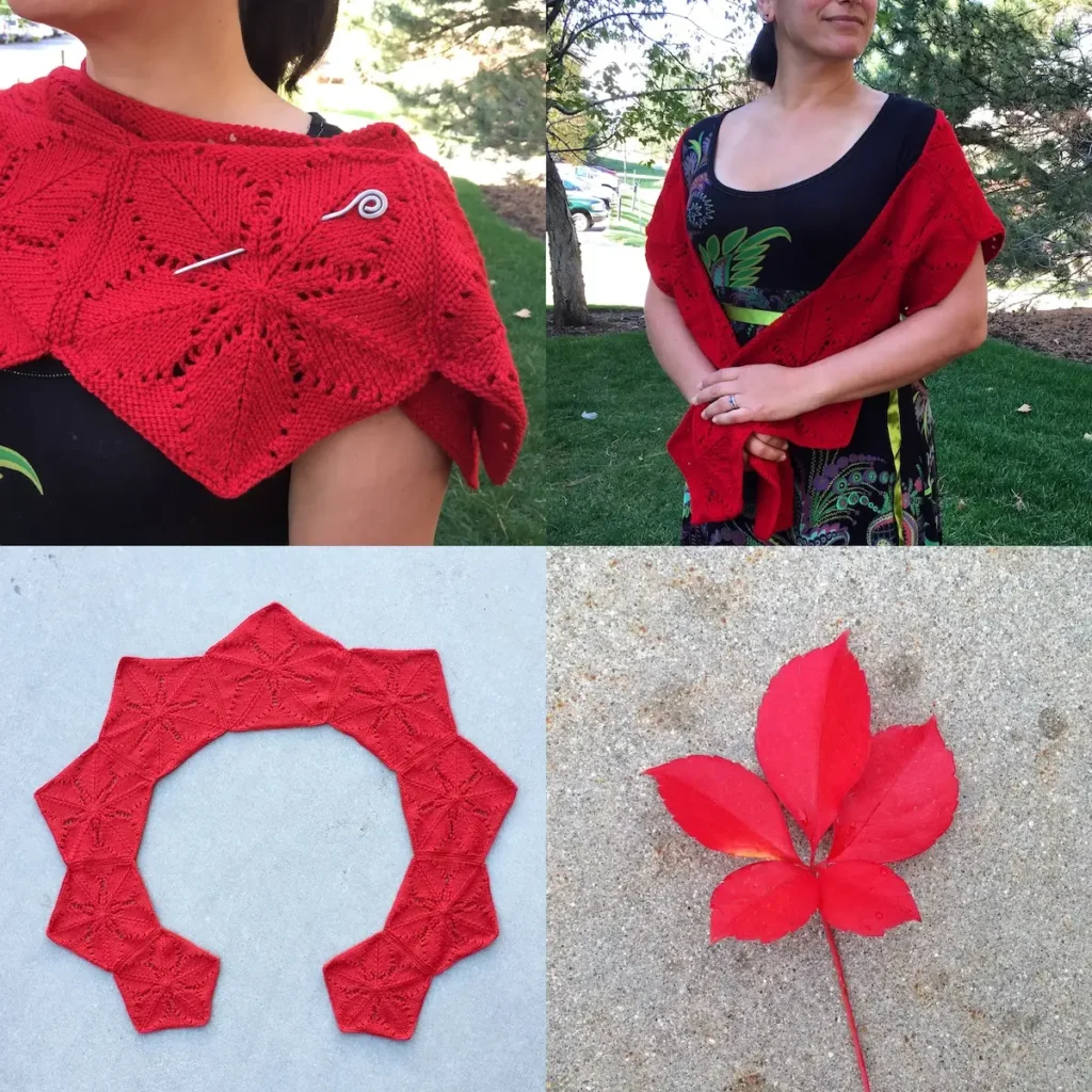 Creeper knitted shawl by Virginia Catherall