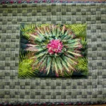 Thistle art quilt by Andrea Finch