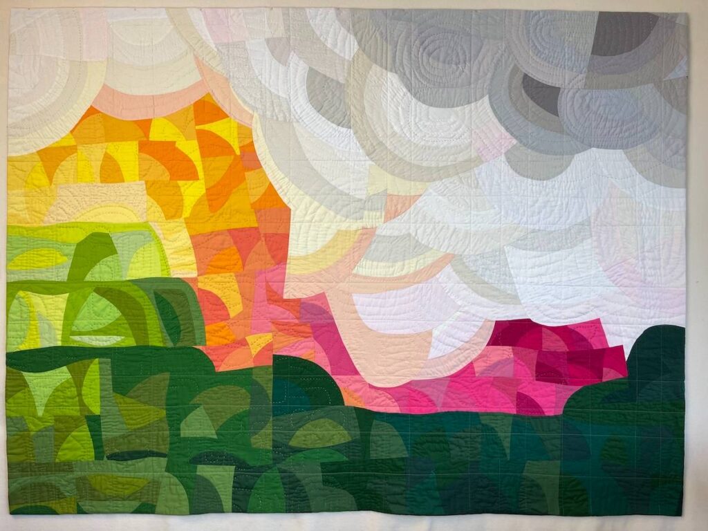 A Cloud Never Dies quilt by Carolina Oneto