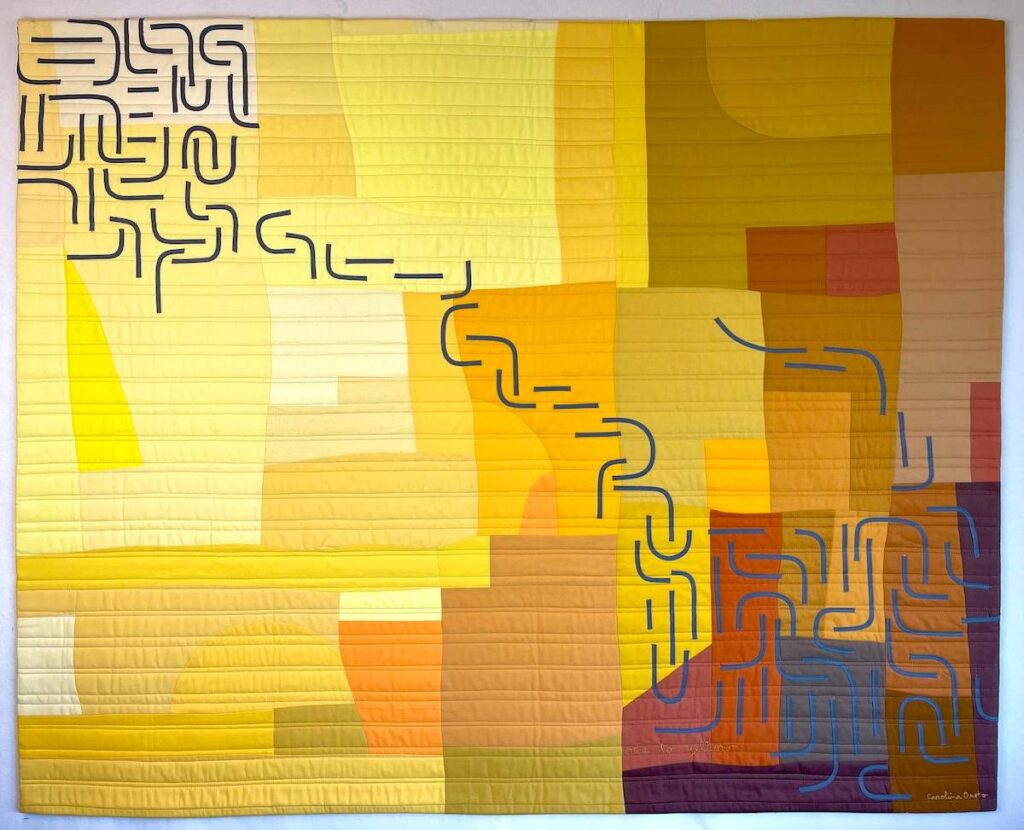 Ode to Yellow quilt by Carolina Oneto
