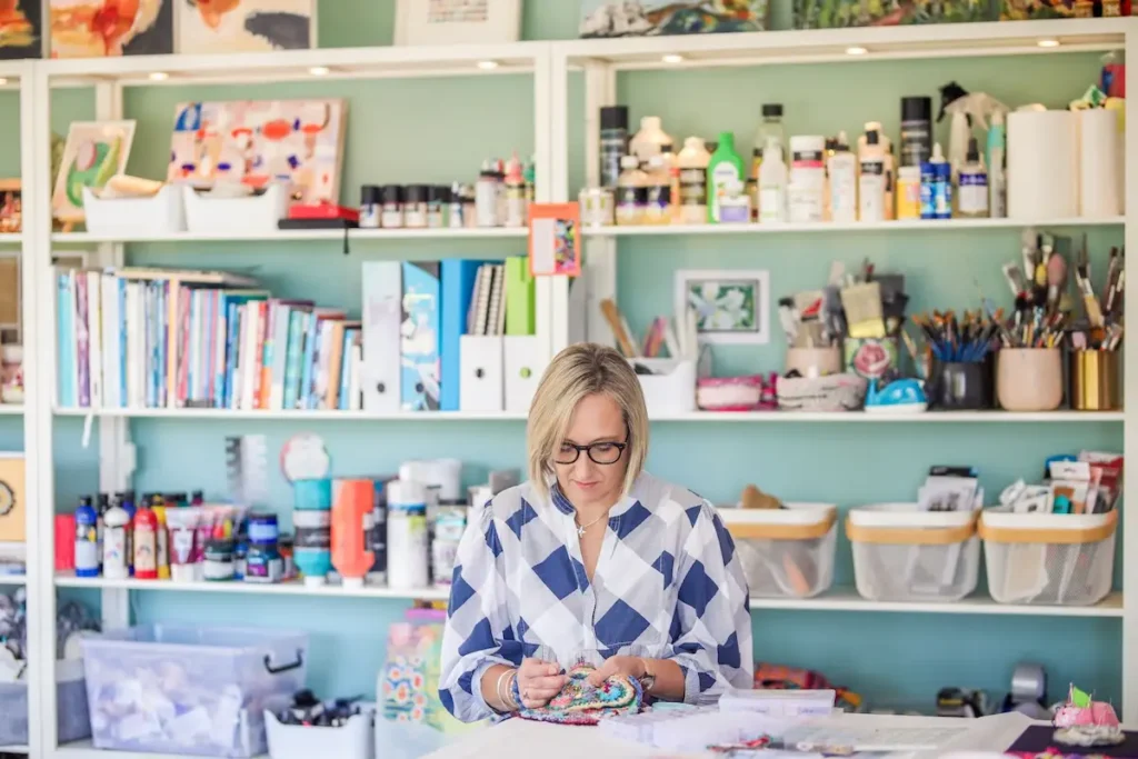 Elizabeth Sullivan in her studio 3