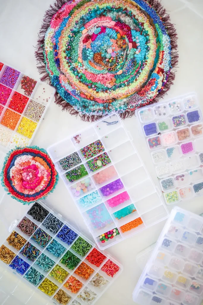 Materials that Elizabeth Sullivan uses to make her art