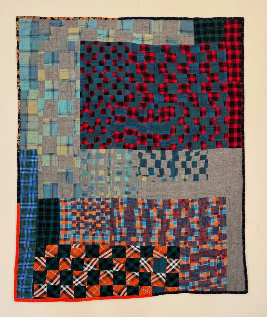 Check Check quilt finished by Lela O'Dell