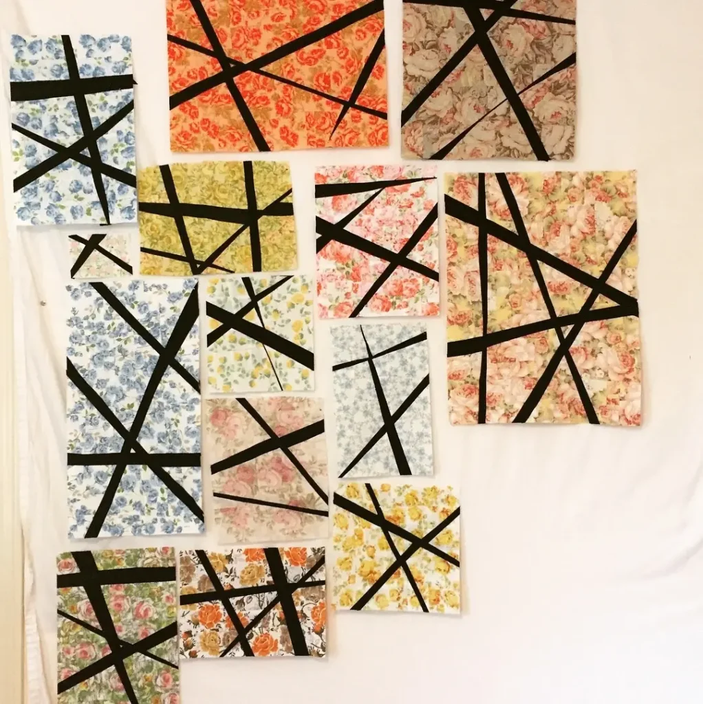 The Last Time I Saw You quilt in progress by Lela O'Dell
