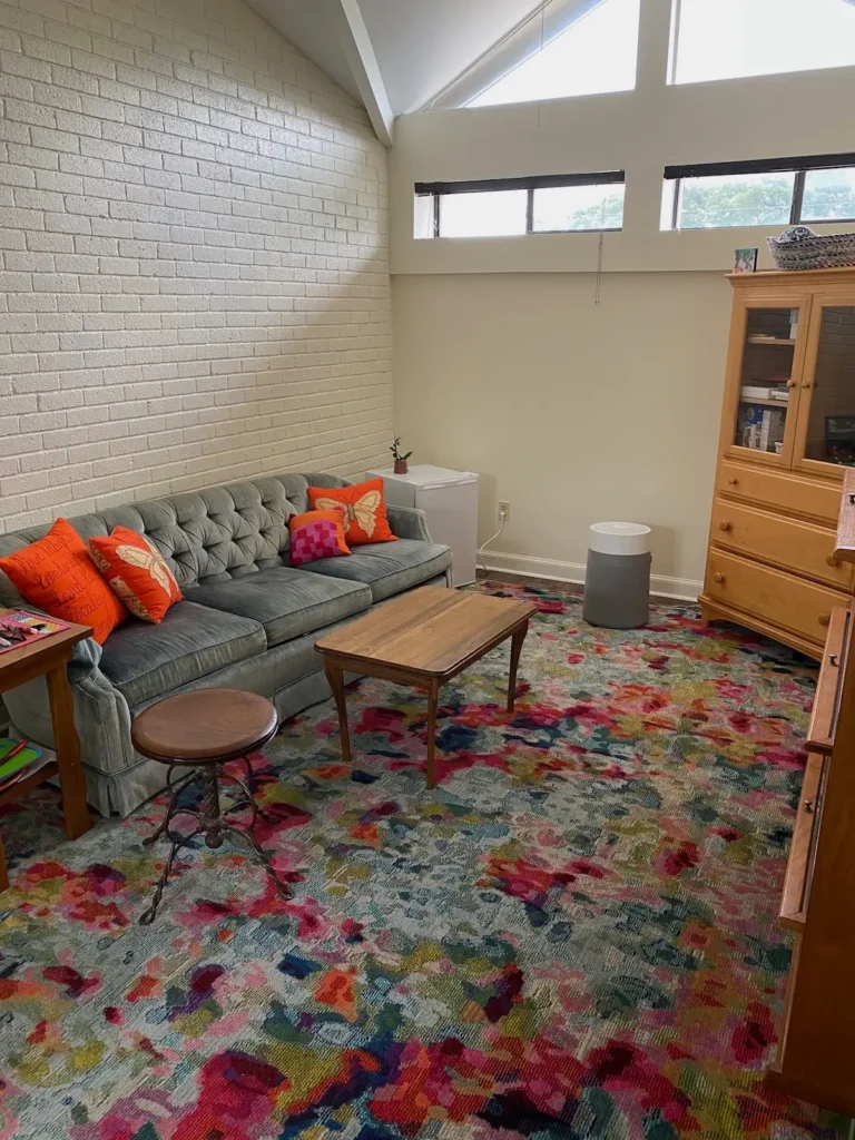 Lela O'Dell's studio sitting area