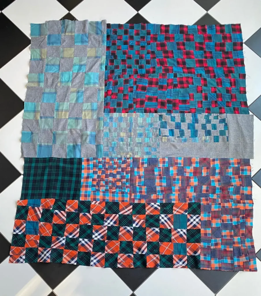 CheckCheck art quilt by Lela O'Dell