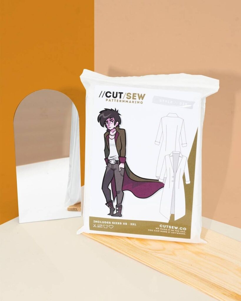 Mens jacket cut sew pattern by Madison May
