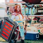 Annye Driscolls favorite costume, BBQ Leona. Photo by Cinnamon and Birch