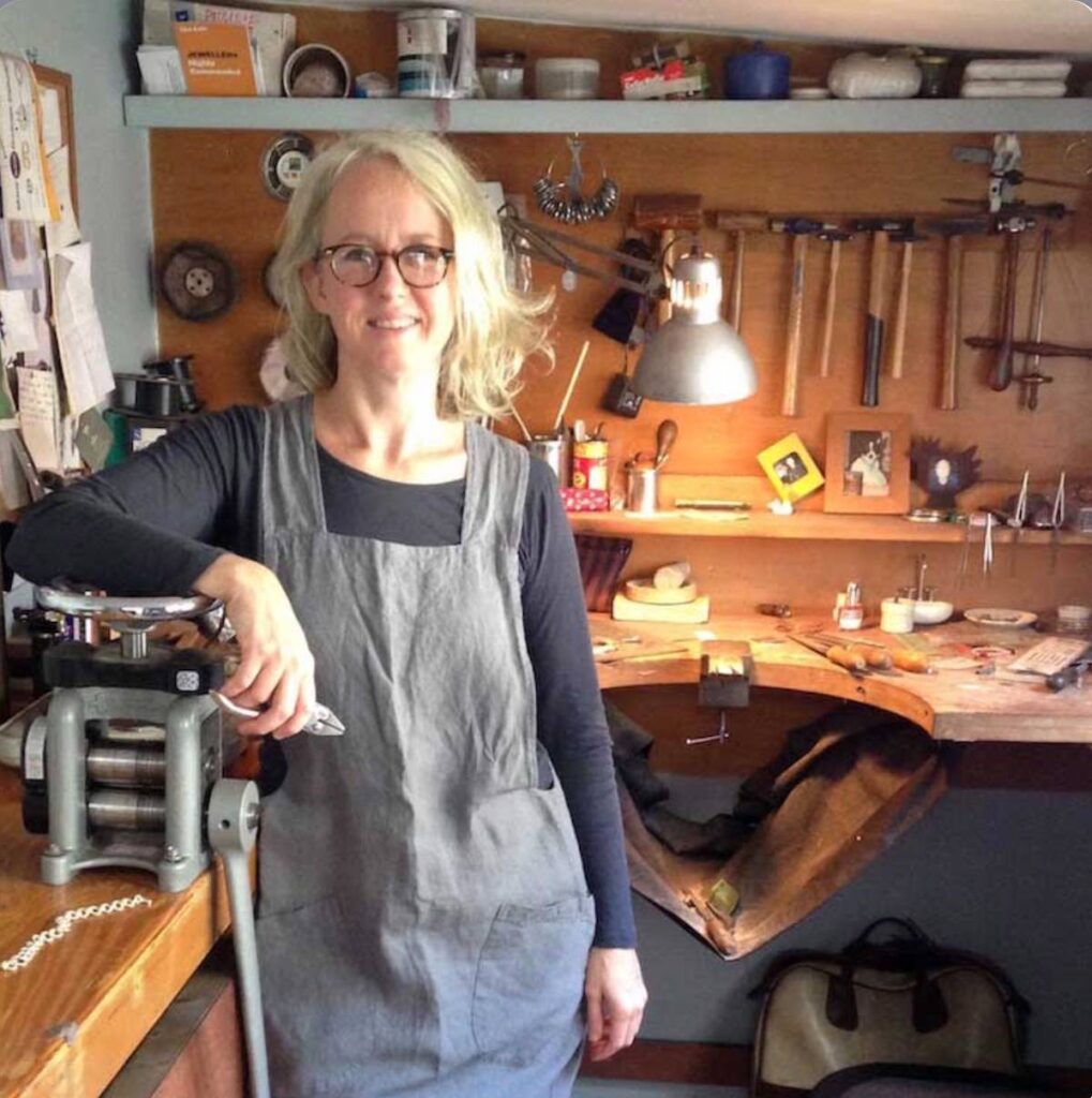 Emma Jane Champley in her workshop