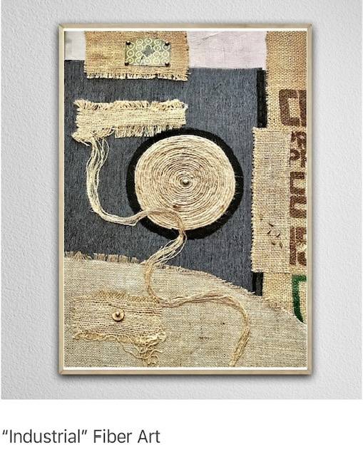 Industrial fiber art by Grace Cormier