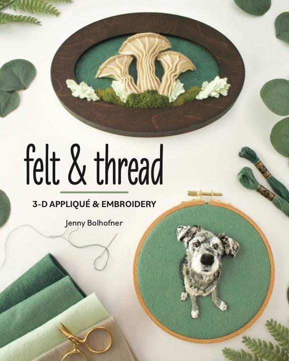 Cover of book felt & thread by Jenny Bolhofner