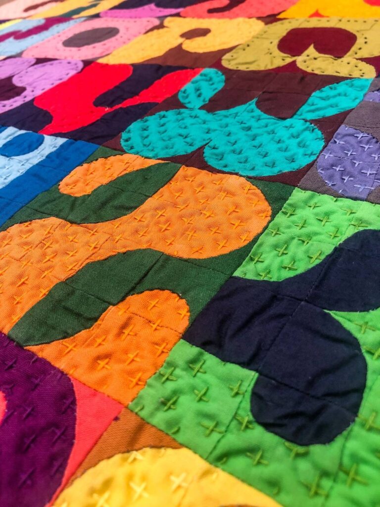 Detail of 36 Days of Quilt Type by Kaitlin Rim