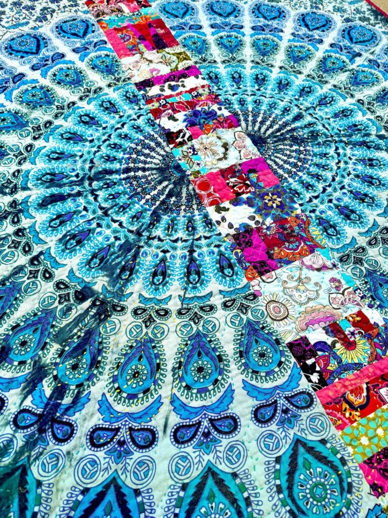 Back of Hate The Fabrics Not The Quilt by Kaitlin Rim