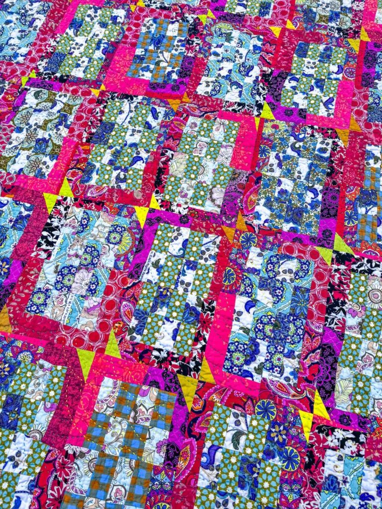 Detail of Hate The Fabrics Not The Quilt by Kaitlin Rim