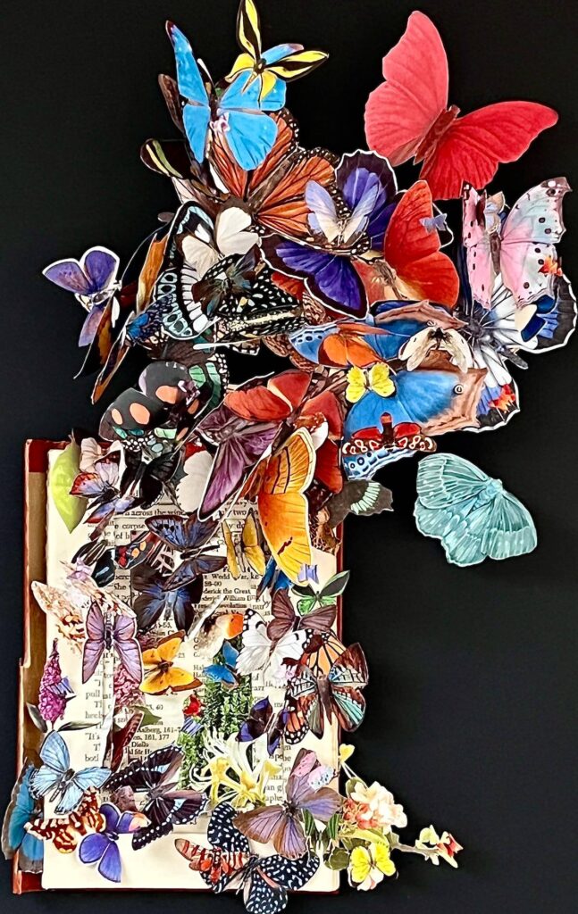 Butterfly paper sculpture by Kim Briet