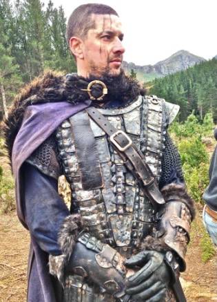 Man in armour made by Kristine Berg