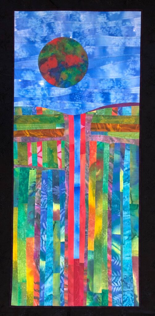 Tranquility fiber art by Michael Stevenson