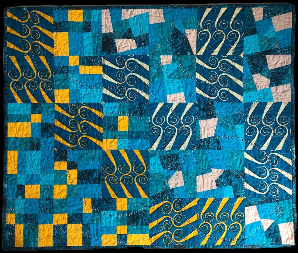 The Nature of Water fiber art by Michael Stevenson