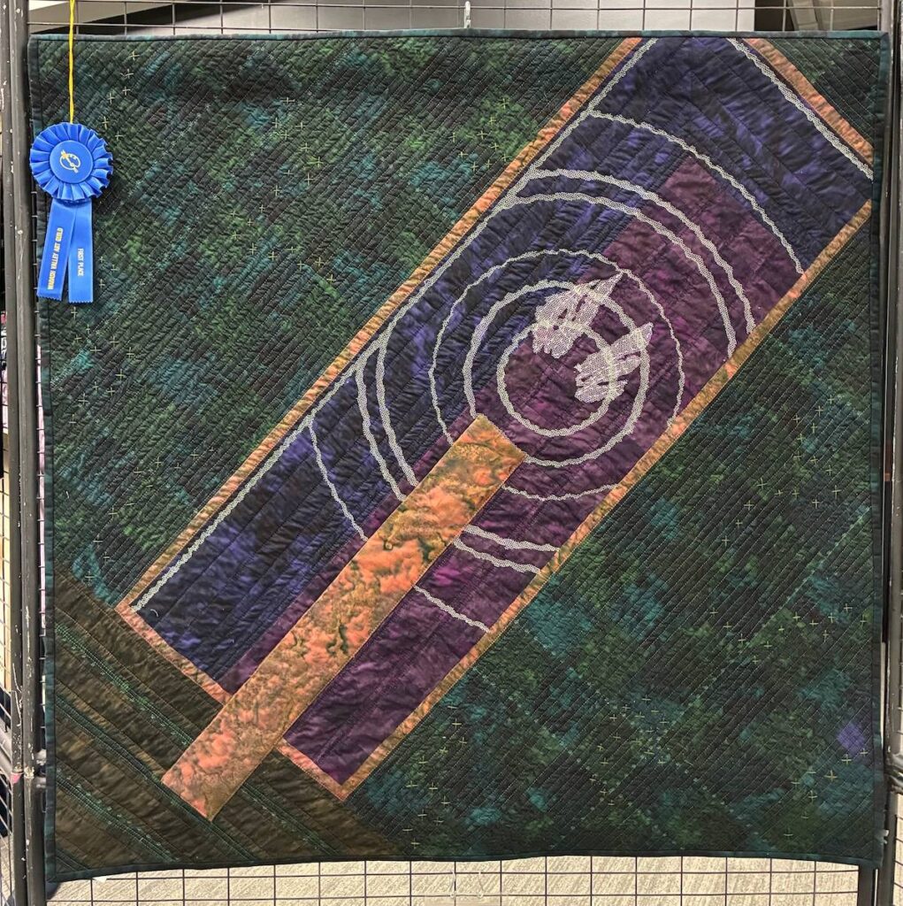 Blue Ribbon Winner fiber art by Michael Stevenson