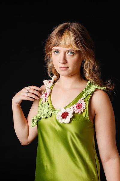 Crocheted necklace by Will Chatlosh