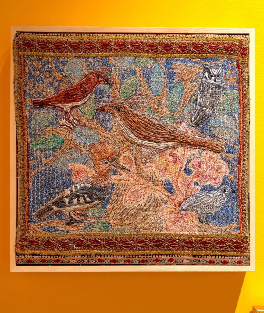Canticle of the Birds fiber art by Anne Kelly