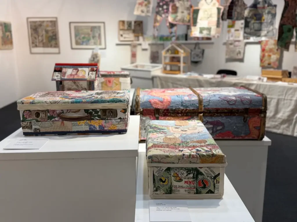 Trunks embellished by Anne Kelly