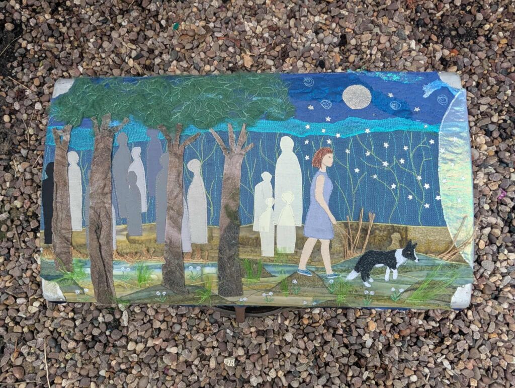 The Final Journey 1 fiber art by Antje Rook