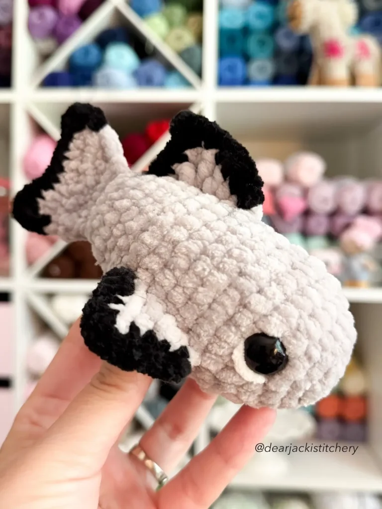 Blacktip Reef Shark crochet by Jacki Donhou