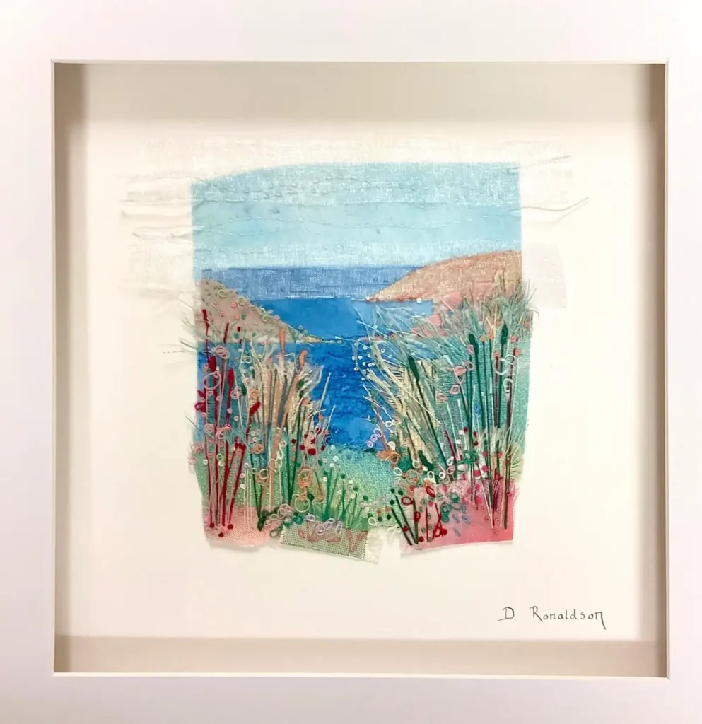 Dot Ronaldson landscape of the ocean and hills