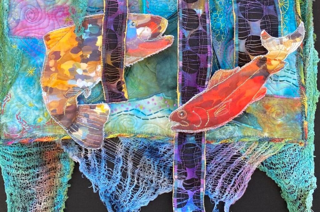 Detail of A Montana Blue Ribbon by Heidi Zielinski