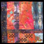 Land, Sea and Air fiber art by Heidi Zielinski