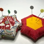 Hexie flower pincushions finished 1