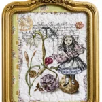 Alice and Pig collage by Kathleen Field