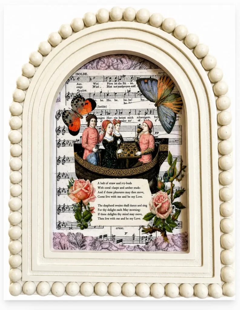 Tristan and Isolde collage by Kathleen Field