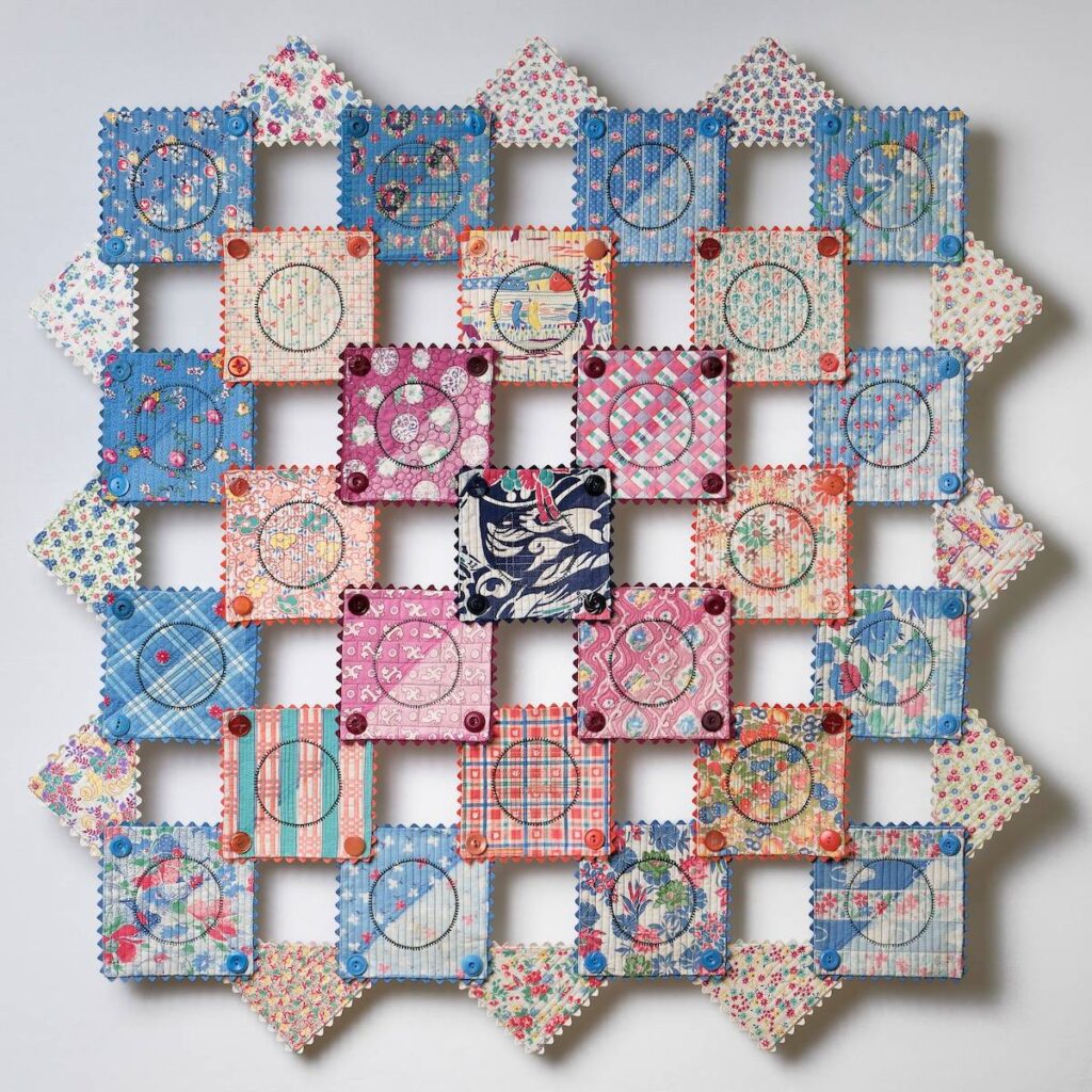 Redefined Comfort fiber art by Linda Syverson Guild