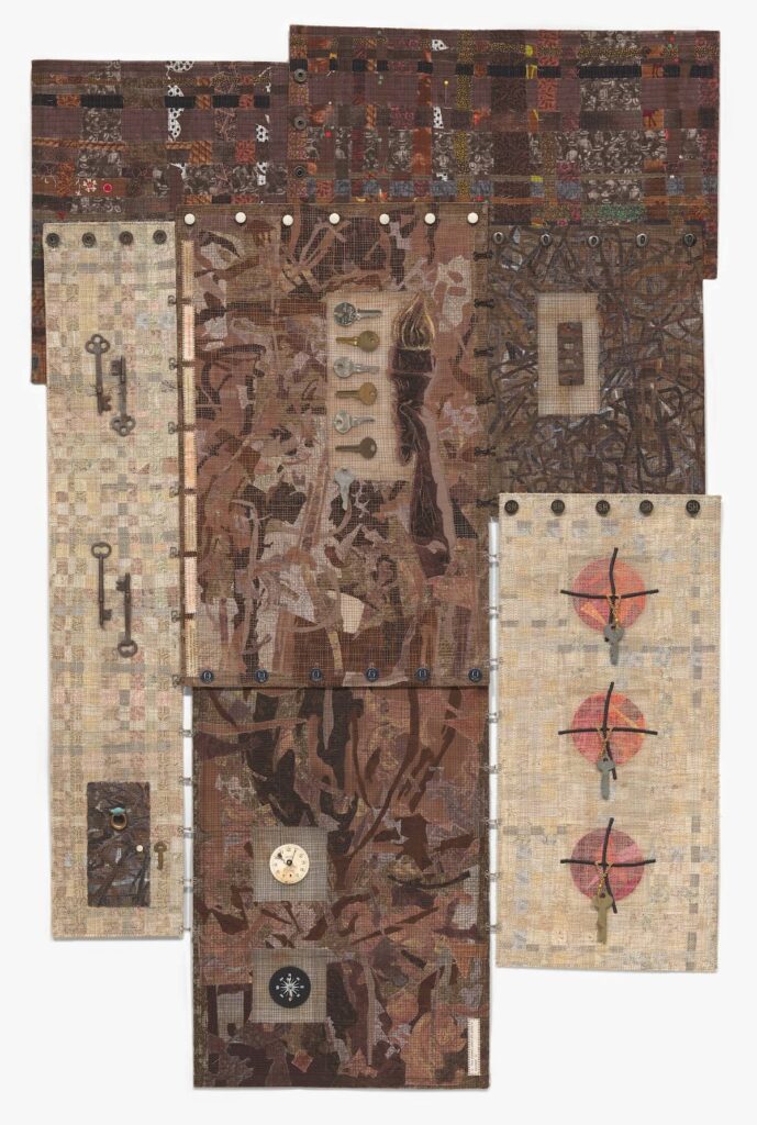 Points of Entree fiber art by Linda Syverson Guild